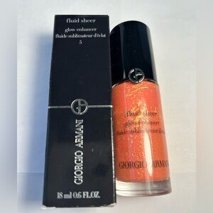 NWT🌷Armani Fluid Sheer Glow Enhancer Highlighter in “#5 Peach Blush”